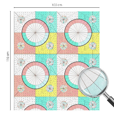 Selvklæbende vinduesfolie Geometriske cirkler