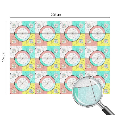 Selvklæbende vinduesfolie Geometriske cirkler