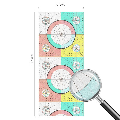 Selvklæbende vinduesfolie Geometriske cirkler
