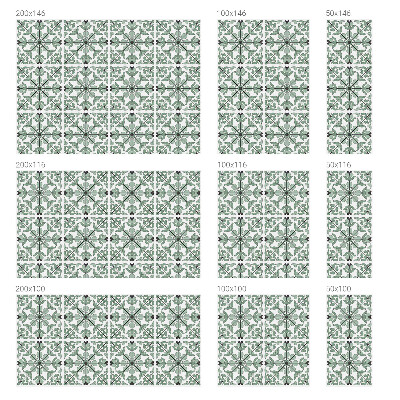 Mælkehvid vinduesfolie med motiv Plantemønster