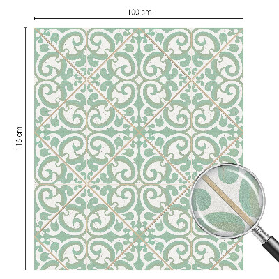 Mælkehvid vinduesfolie med motiv Klassisk elegance