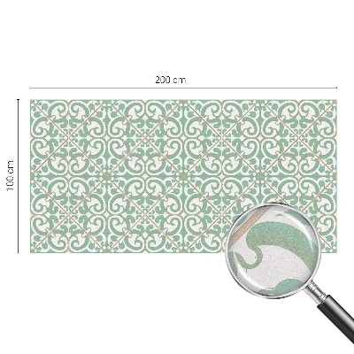 Mælkehvid vinduesfolie med motiv Klassisk elegance