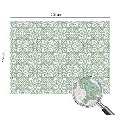 Mælkehvid vinduesfolie med motiv Klassisk elegance