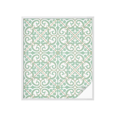 Mælkehvid vinduesfolie med motiv Klassisk elegance