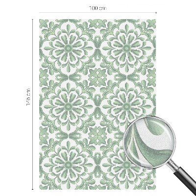 Vinduesfolie mod indkig med glasmaleri Grønne blade