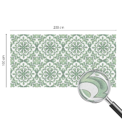 Vinduesfolie mod indkig med glasmaleri Grønne blade