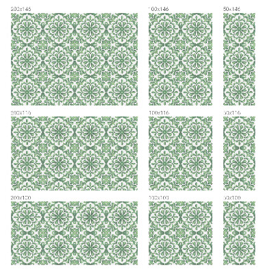 Vinduesfolie mod indkig med glasmaleri Grønne blade