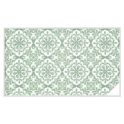 Vinduesfolie mod indkig med glasmaleri Grønne blade