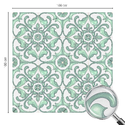 Dekorationsfolie til vindue mod indkig Grøn symmetri