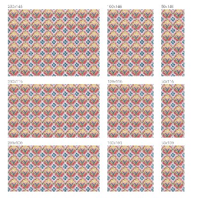 Mælkehvid vinduesfolie med motiv Blomstermønstre