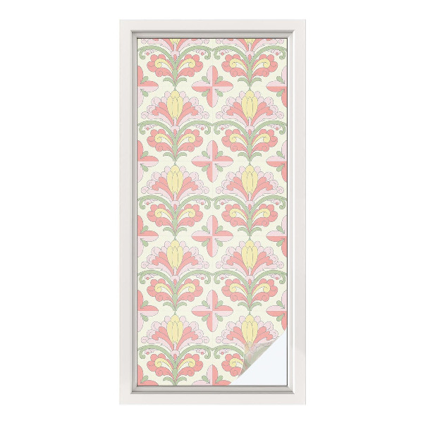 Vinduesfolie med mønster til afskærmning Plantens elegance