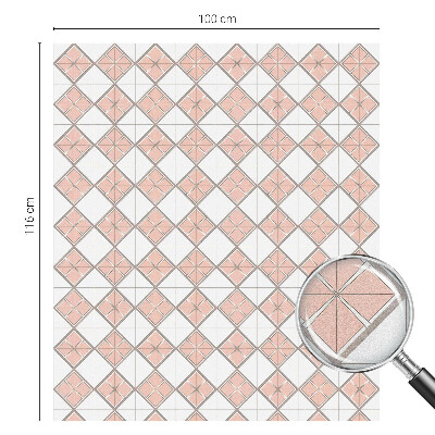 Dekorationsfolie til vindue mod indkig Geometriske romber