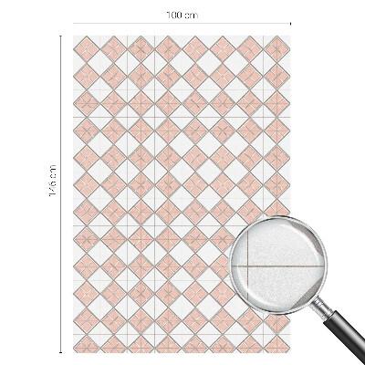 Dekorationsfolie til vindue mod indkig Geometriske romber