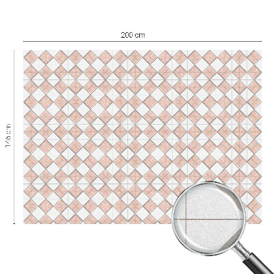 Dekorationsfolie til vindue mod indkig Geometriske romber