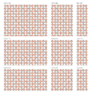 Dekorationsfolie til vindue mod indkig Geometriske romber