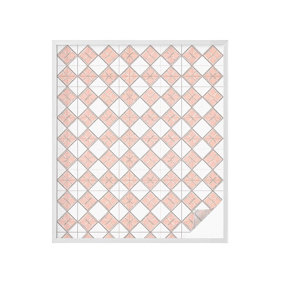 Dekorationsfolie til vindue mod indkig Geometriske romber