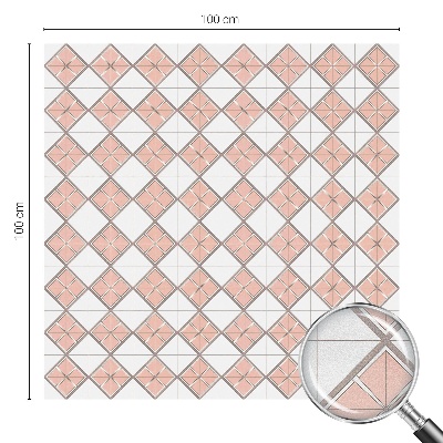 Dekorationsfolie til vindue mod indkig Geometriske romber