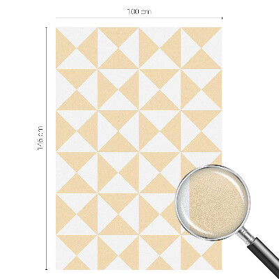 Vinduesfolie mod indkig med glasmaleri Geometriske trekanter