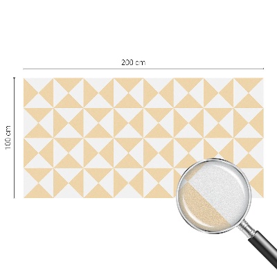 Vinduesfolie mod indkig med glasmaleri Geometriske trekanter