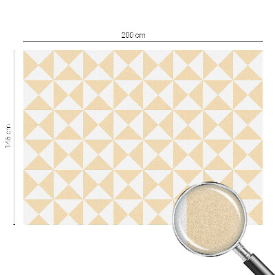 Vinduesfolie mod indkig med glasmaleri Geometriske trekanter