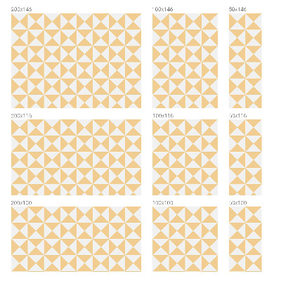 Vinduesfolie mod indkig med glasmaleri Geometriske trekanter
