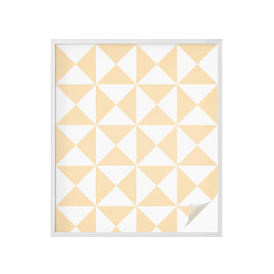 Vinduesfolie mod indkig med glasmaleri Geometriske trekanter