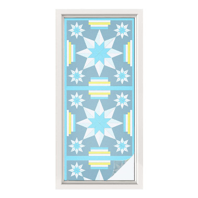 Selvklæbende vinduesfolie Stjernemønster