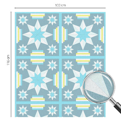 Selvklæbende vinduesfolie Stjernemønster