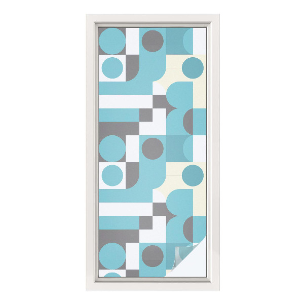 Vinduesfolie med mønster til afskærmning Geometriske mønstre