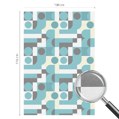 Vinduesfolie med mønster til afskærmning Geometriske mønstre