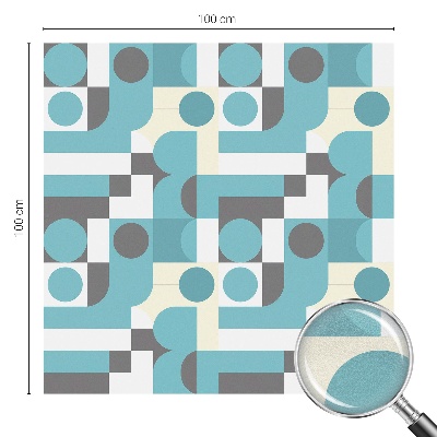 Vinduesfolie med mønster til afskærmning Geometriske mønstre
