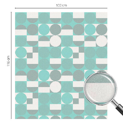 Dekorationsfolie til vindue mod indkig Geometriske former