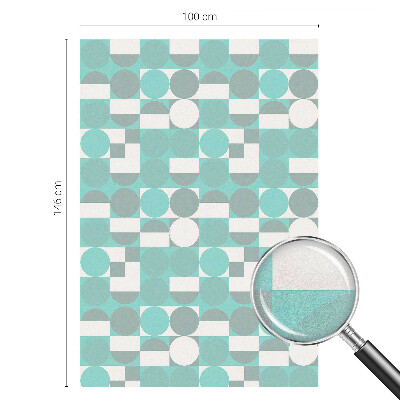 Dekorationsfolie til vindue mod indkig Geometriske former