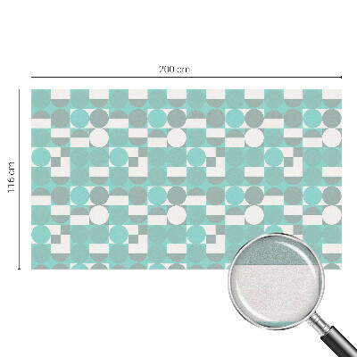 Dekorationsfolie til vindue mod indkig Geometriske former