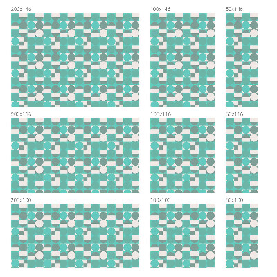 Dekorationsfolie til vindue mod indkig Geometriske former