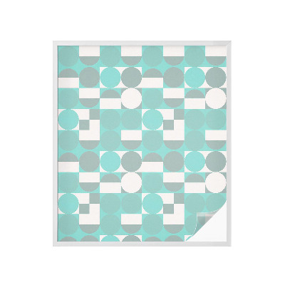 Dekorationsfolie til vindue mod indkig Geometriske former