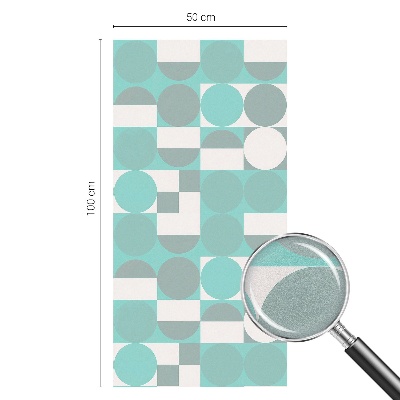 Dekorationsfolie til vindue mod indkig Geometriske former