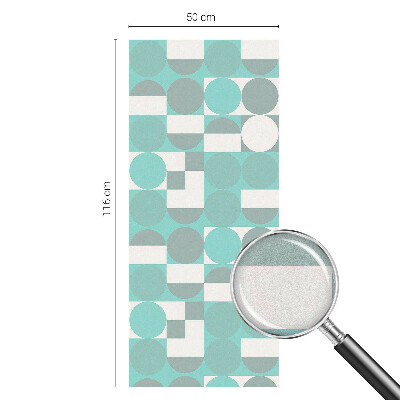 Dekorationsfolie til vindue mod indkig Geometriske former