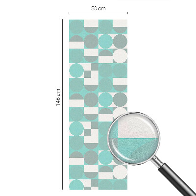 Dekorationsfolie til vindue mod indkig Geometriske former