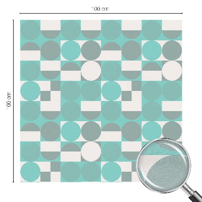 Dekorationsfolie til vindue mod indkig Geometriske former