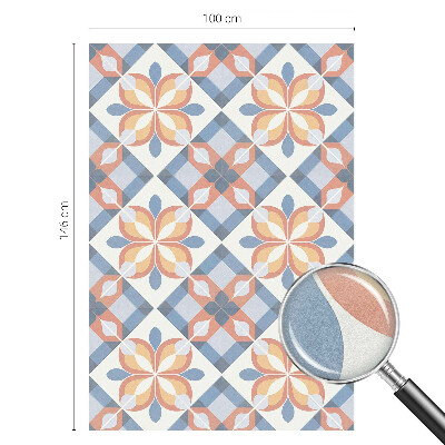 Vinduesfolie mod indkig med glasmaleri Farverig symmetri