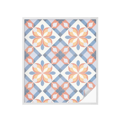 Vinduesfolie mod indkig med glasmaleri Farverig symmetri