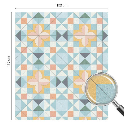 Selvklæbende vinduesfolie Farverig geometri