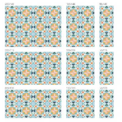 Selvklæbende vinduesfolie Farverig geometri