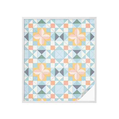 Selvklæbende vinduesfolie Farverig geometri