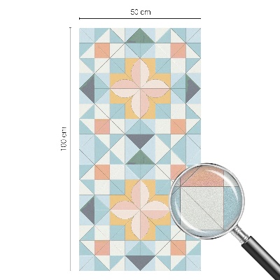 Selvklæbende vinduesfolie Farverig geometri