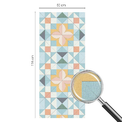 Selvklæbende vinduesfolie Farverig geometri