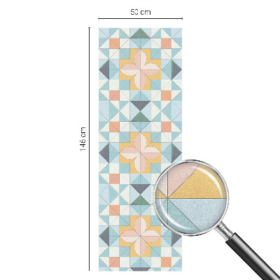 Selvklæbende vinduesfolie Farverig geometri
