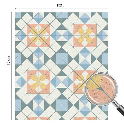 Vinduesfolie med mønster til afskærmning Farverig symmetri