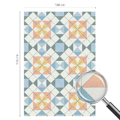 Vinduesfolie med mønster til afskærmning Farverig symmetri